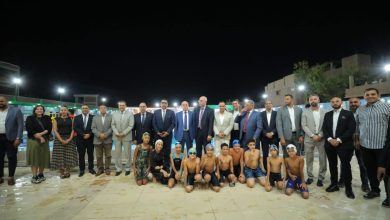 صورة افتتاح حمام السباحة الأولمبي بسيتي كلوب الأقصر بحضور المحافظ وقيادات الرياضة المصرية
